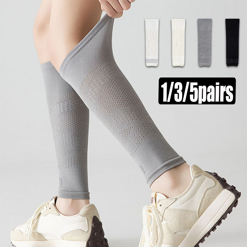 Compression Sleeve Calf - 1/3/5쌍 여성용 종아리 압박 슬리브, 통기성