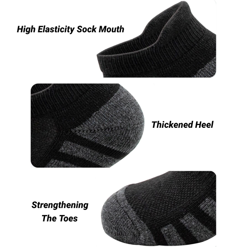 Athletic Sock Cushion - 남성용 및 여성용, 3켤레 세트, 발목이