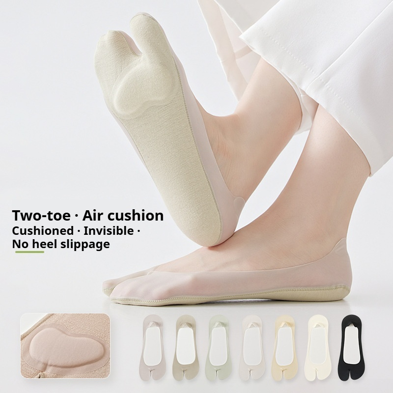 Toe Sock Split - 여성용 아이스 실크 소재의 발가락 분리형