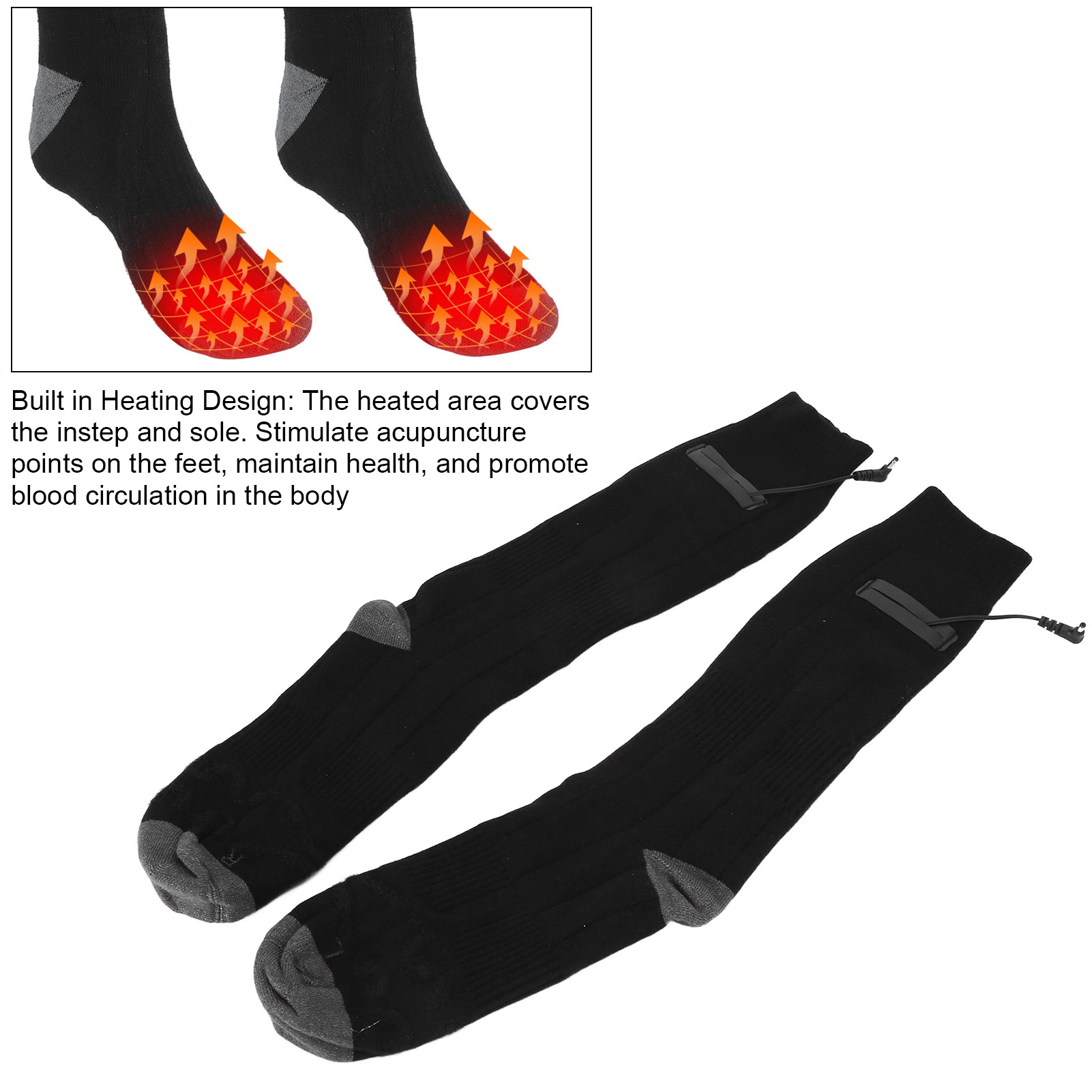 전기 온열 양말, 겨울용 보온 양말, 세탁 가능, DC - Thermal Sock Winter 리뷰 및 가격