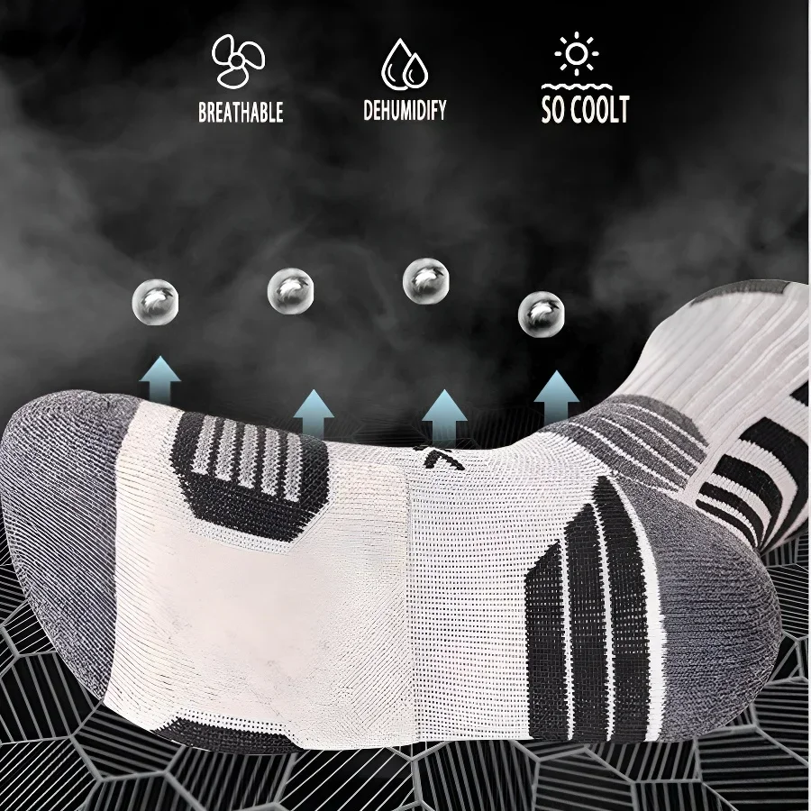 통기성 메쉬 수분 흡수 압축 양말 3쌍 러닝 농구 사이 - Athletic Sock Cushion 리뷰 및 가격