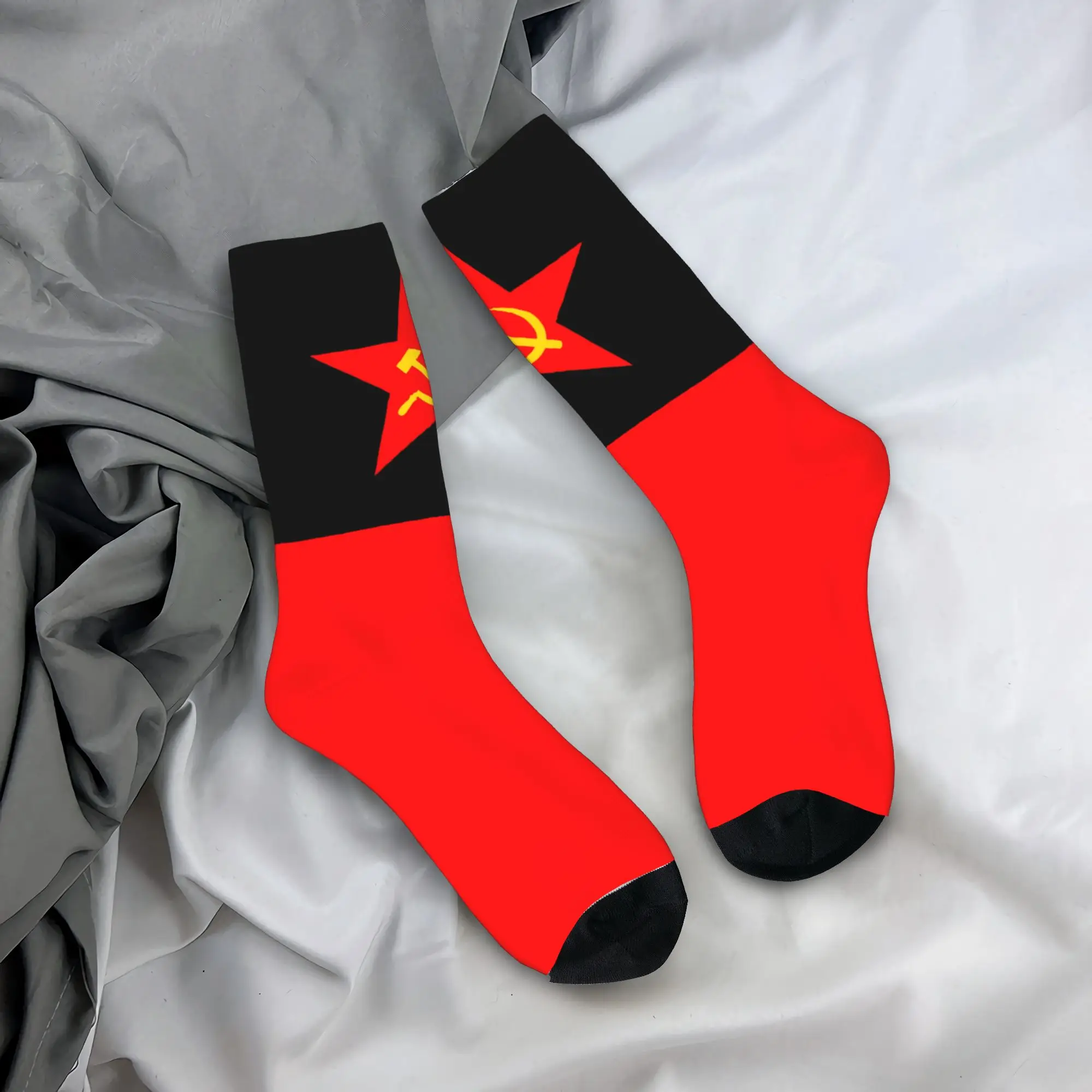 러시아 국기 디자인의 망치와 낫, 붉은 별, 공산주의  - Dress Sock Men 리뷰 및 가격