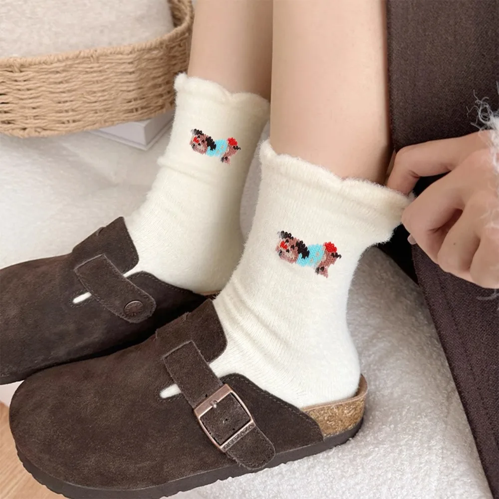 귀여운 밍크 짧은 플러시 양털 양말 여성용 겨울 따뜻한 - Thermal Sock Winter 리뷰 및 가격