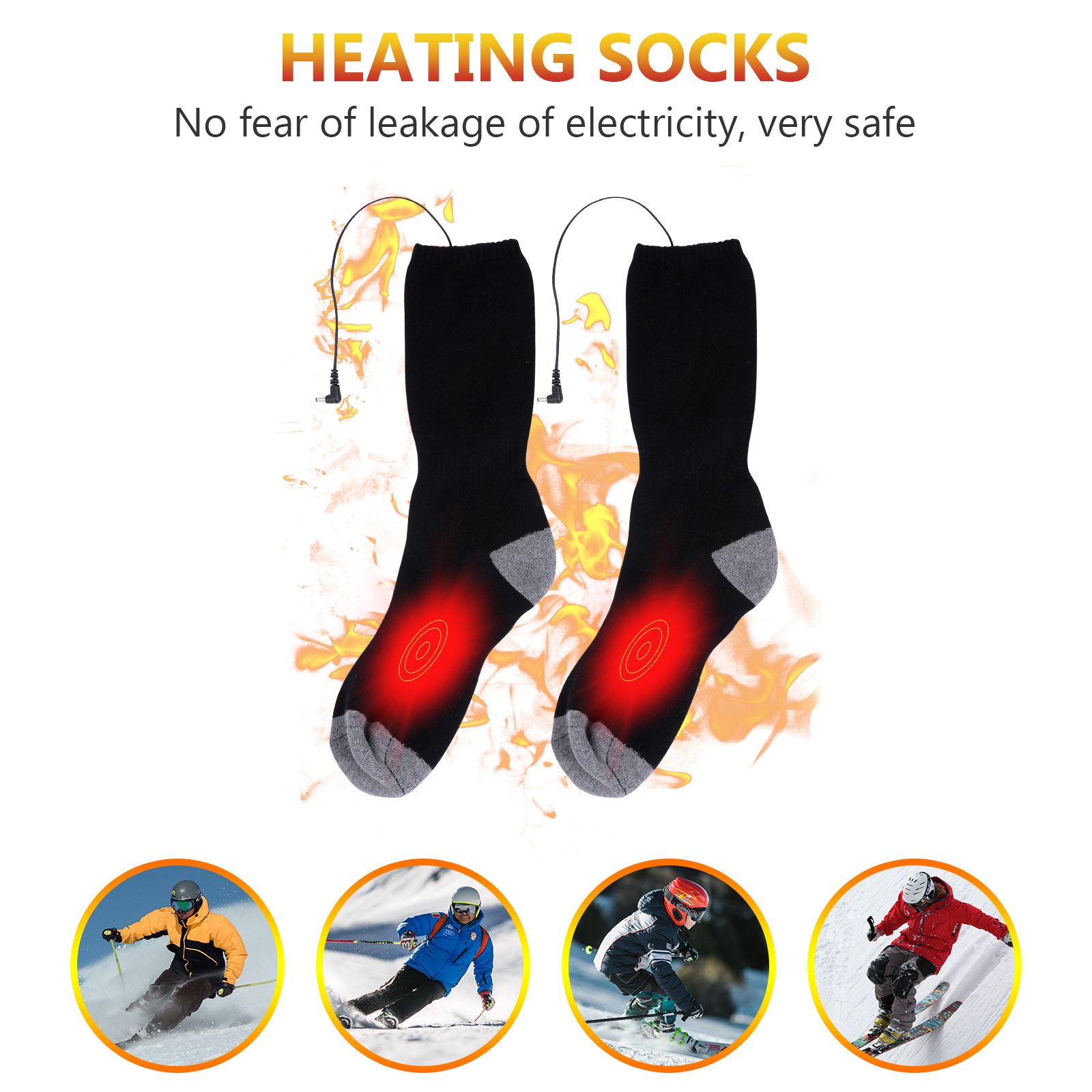 1세트, 안전한 전기 온열 양말, 누수 위험 없음, 접 - Thermal Sock Winter 리뷰 및 가격